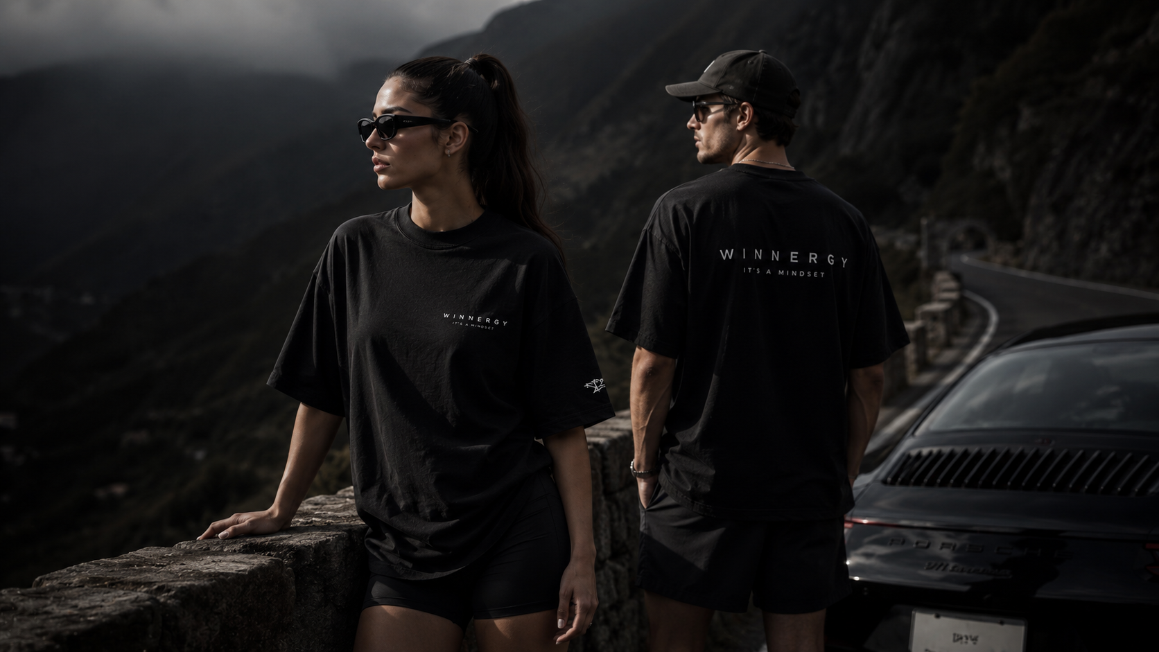 Winnergy Win Again tee displayed in dramatic light